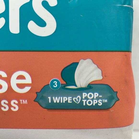 Pampers Baby Wipes Multi Use 3 Pop Top Pks 168 Ct Body Face & Mess No Fragrance - Picture 3 of 6